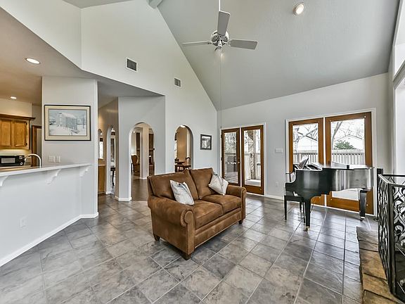 Another perspective of the Den showing access to the patio and backyard.