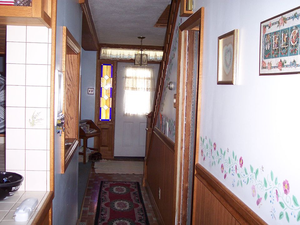 Looking at the front door from the back door