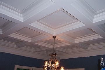 Dining Room coffered ceilings