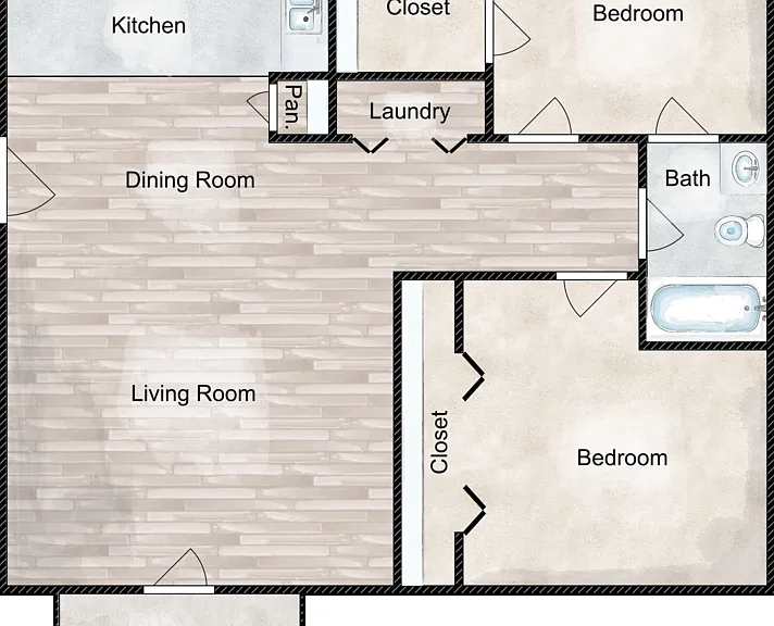 The Dogwood/The Knox Floorplan Diagram