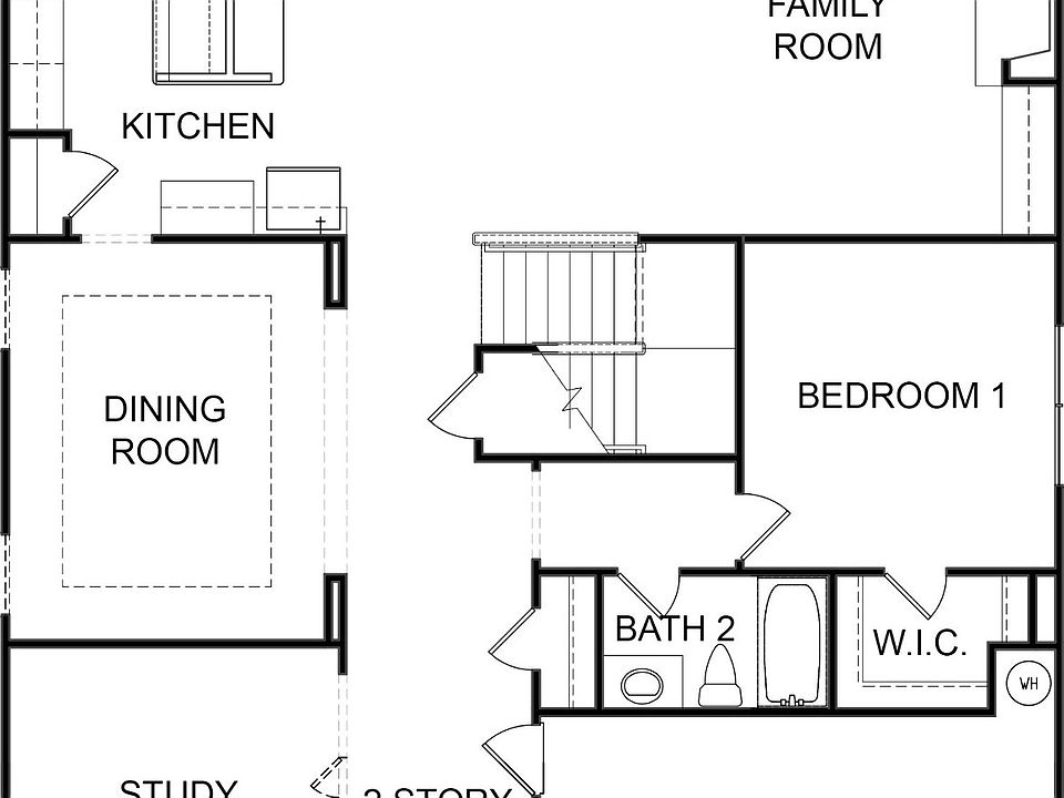1/2 bath added no coat clst