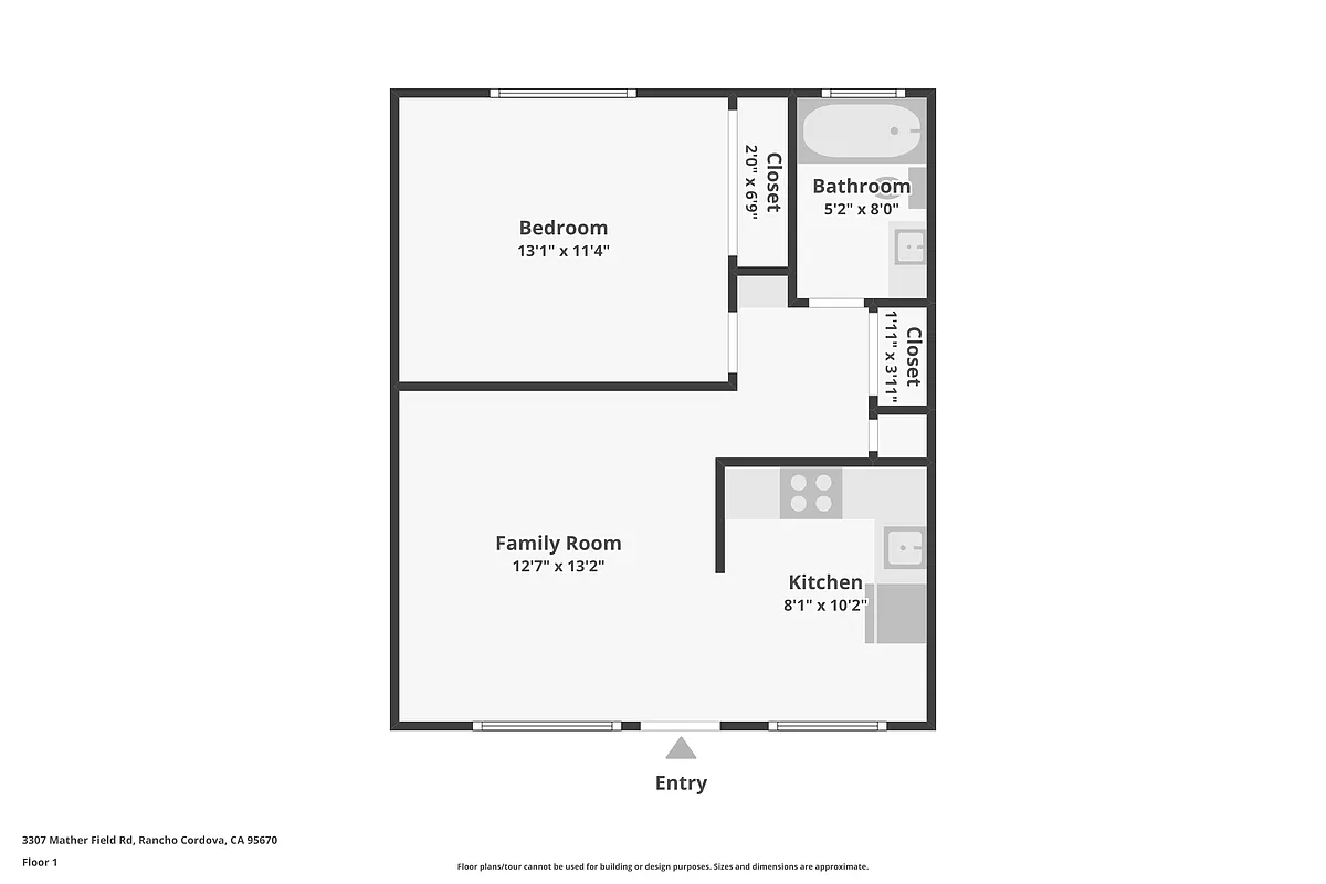 Floor plan 1X1