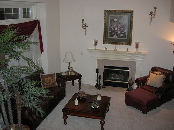 Warm and inviting formal living room