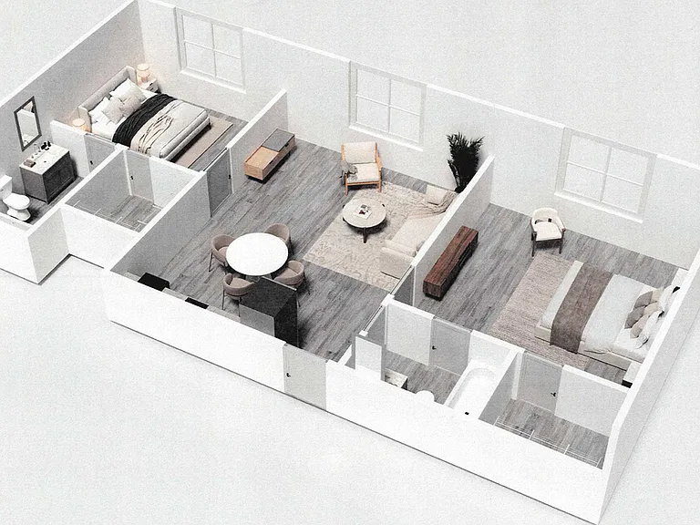 2-bedroom, 910 sq. ft. with a spacious layout that blends comfort, functionality, and easy living.