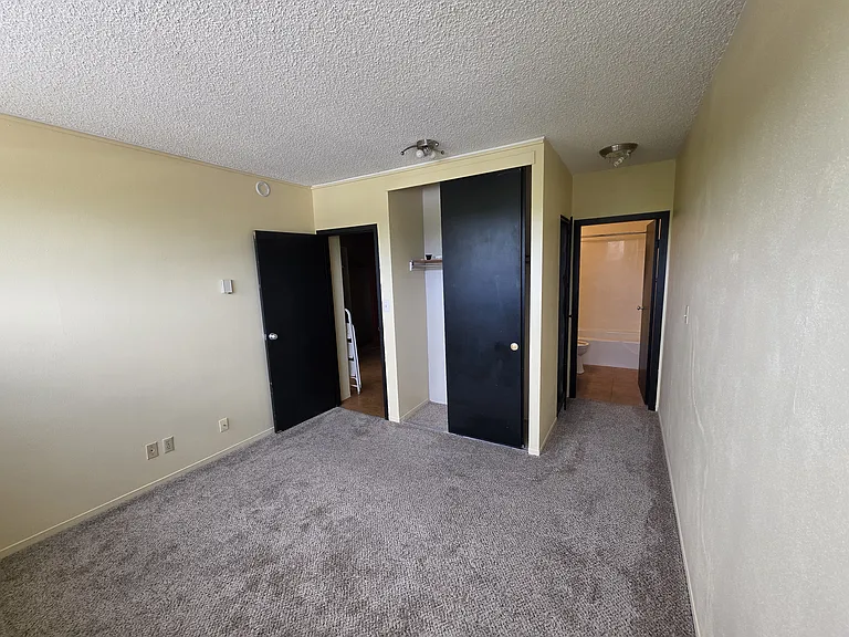 Master bedroom
Door on left
Closet center
Bathroom on right
