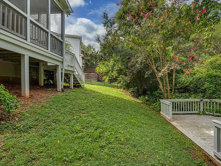 Fenced yard