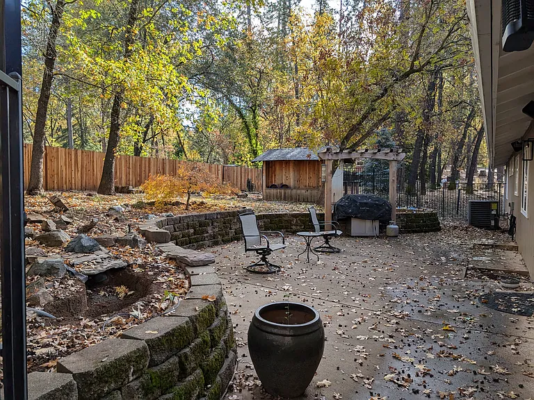 Backyard patio