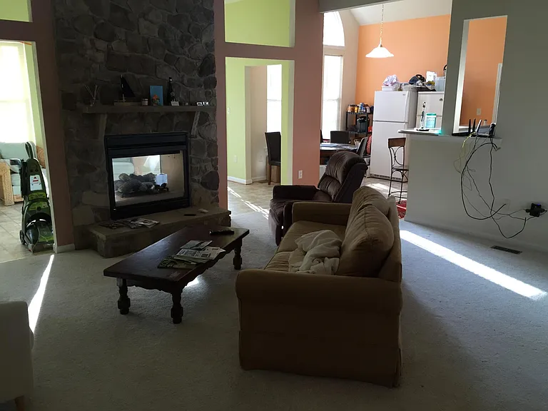 Living room, gas fire place