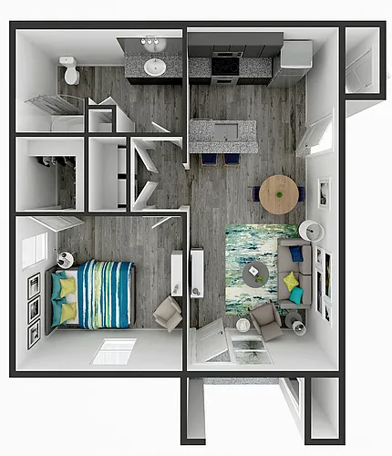 Floor plan One Bedroom
