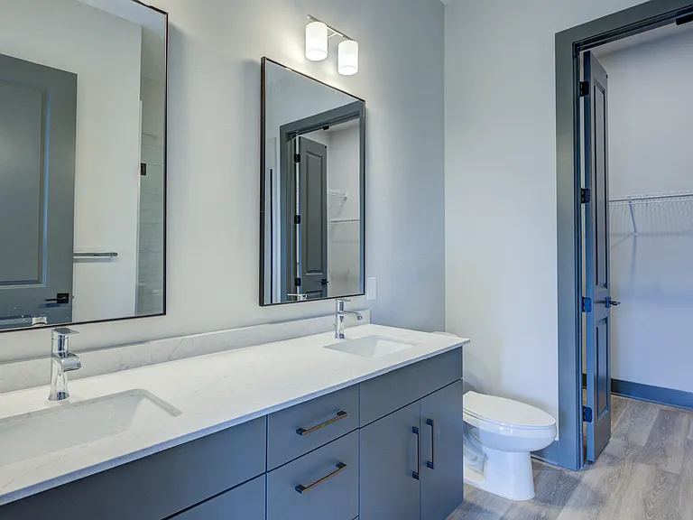 Double Vanity Bathroom in Select Units