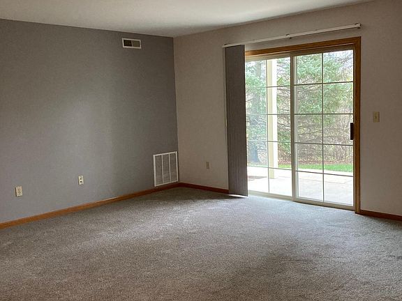 Living room and patio door