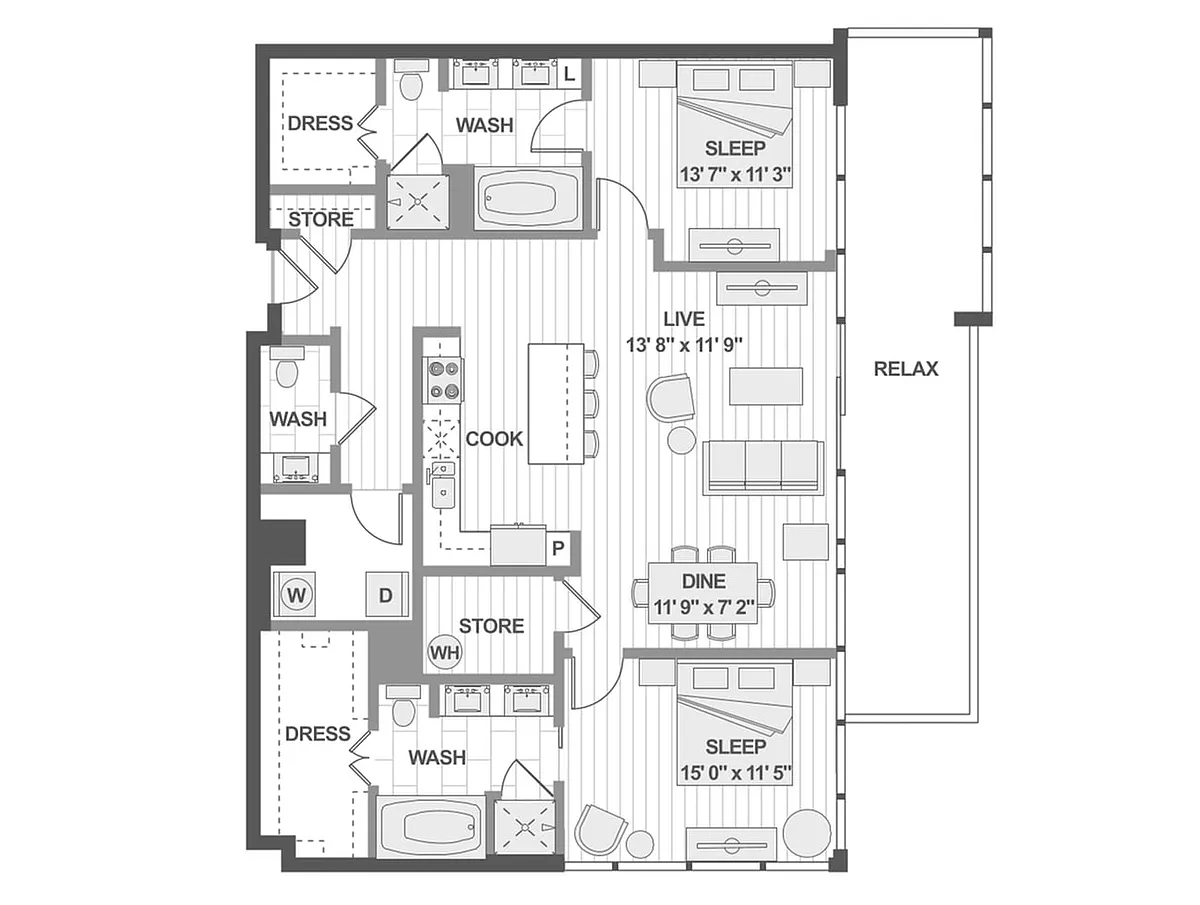 Floor plan B6