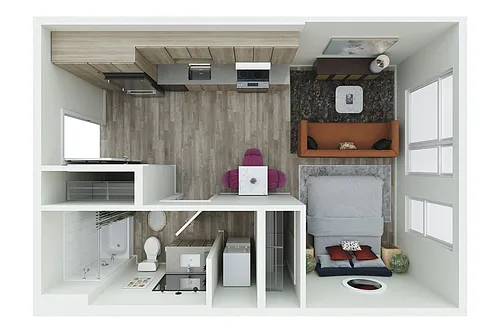 Floor plan Studio - S.01