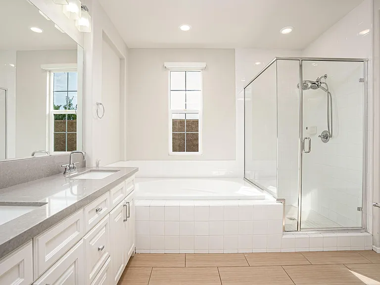 Primary Bath with Tub & Separate Shower