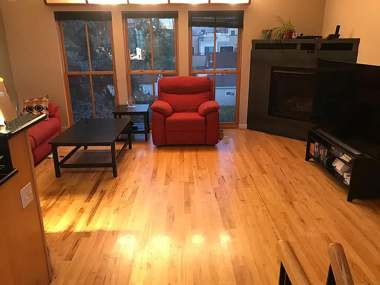 Living room looking south.
