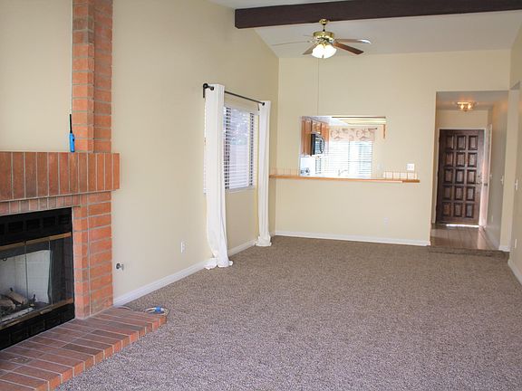 Gas fireplace. New paint, window blinds and decorative curtains.