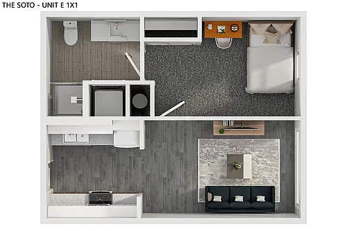 Floor plan E1x1