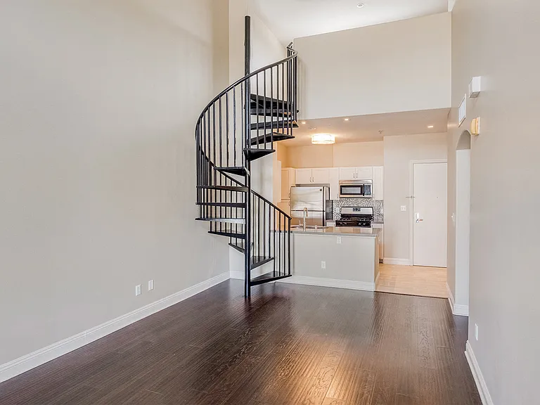 Spiral Staircase leading up to the loft