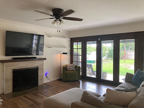 Living room view from entry way view