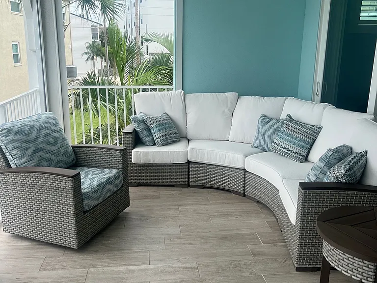 New Patio Furniture on Main Level