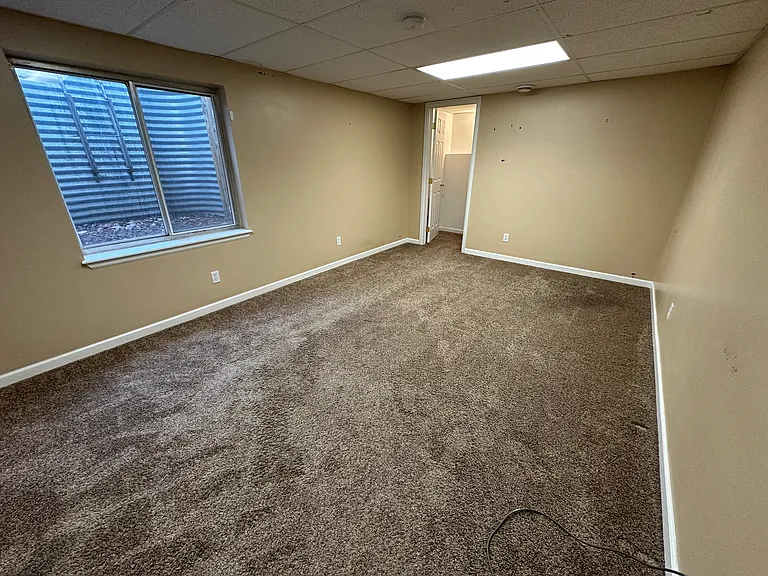 Basement bedroom