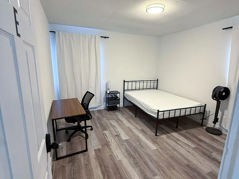Room is large with closet space