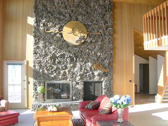 Montana Lava Rock Fireplace