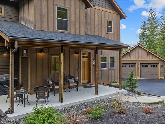 Look at the beautiful front patio on the home.