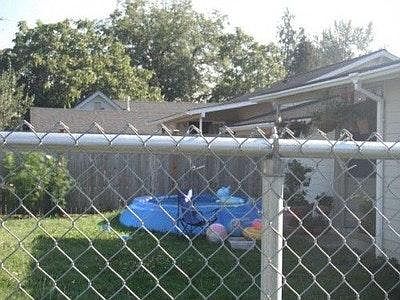 Fenced yard