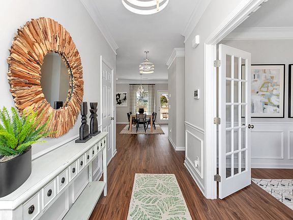 The McGinnis- Study at the Entry. Home under construction. Sample floor plan photo used for illustr