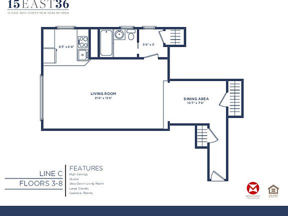 2nd image of 15 E 36th St #4CC