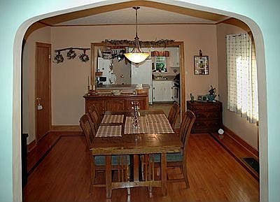 open flow from Living and Dining Room to Kitchen