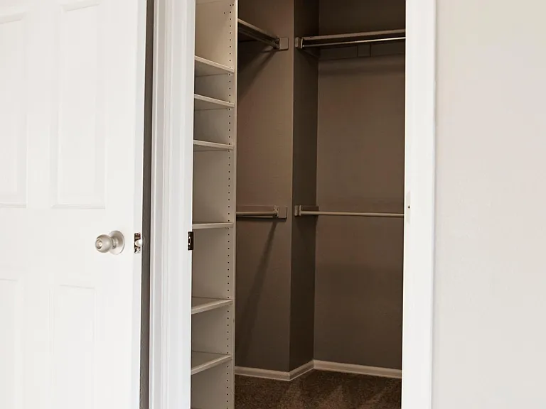 Master bedroom walk in closet