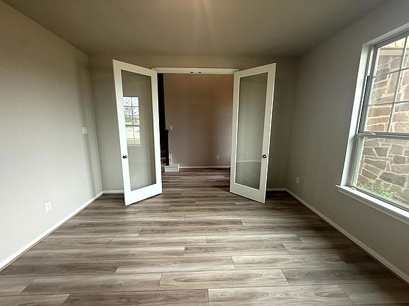 Front elevation - study with French doors