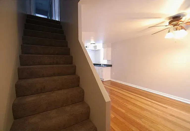 Stairs and Living Room