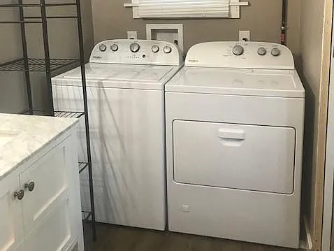 Washer and dryer.