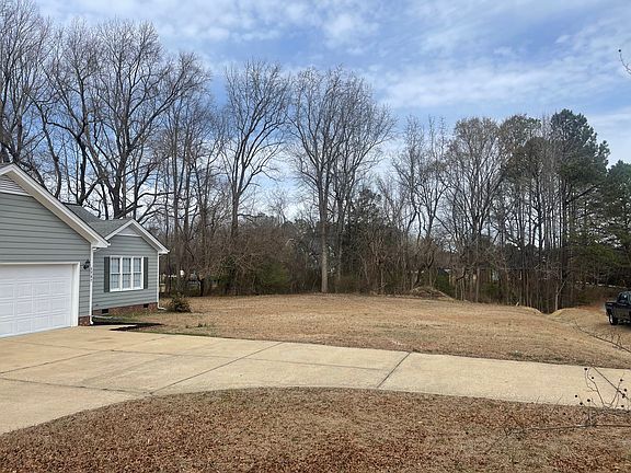 Looking north at side yard.