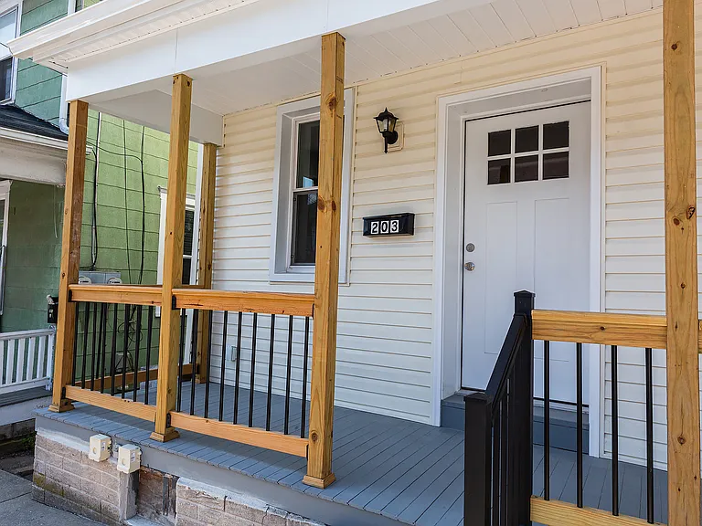 Front porch of 203