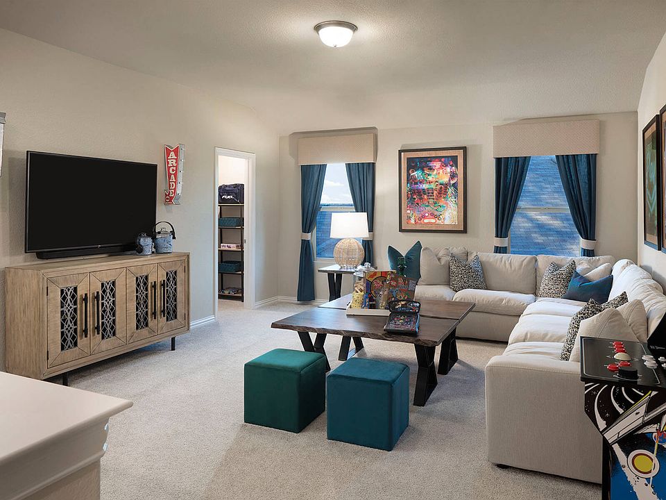 Media Room from a Spec home in DFW community.