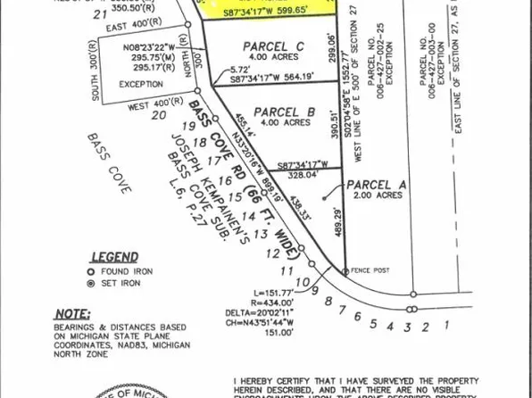 E Bass Cove Rd Parcel D, Drummond Island, MI 49726
