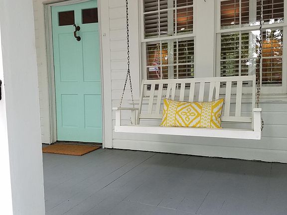 Front porch with swing