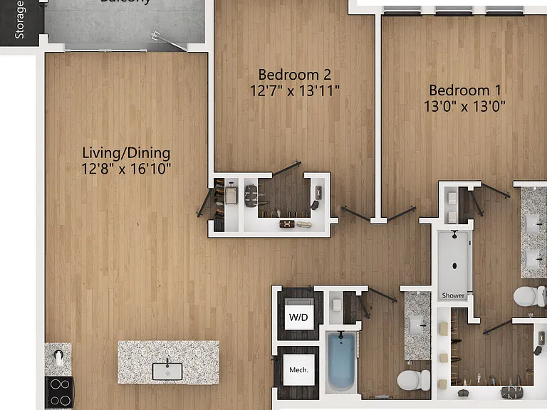 C7 floor plan Bennet at BullStreet
