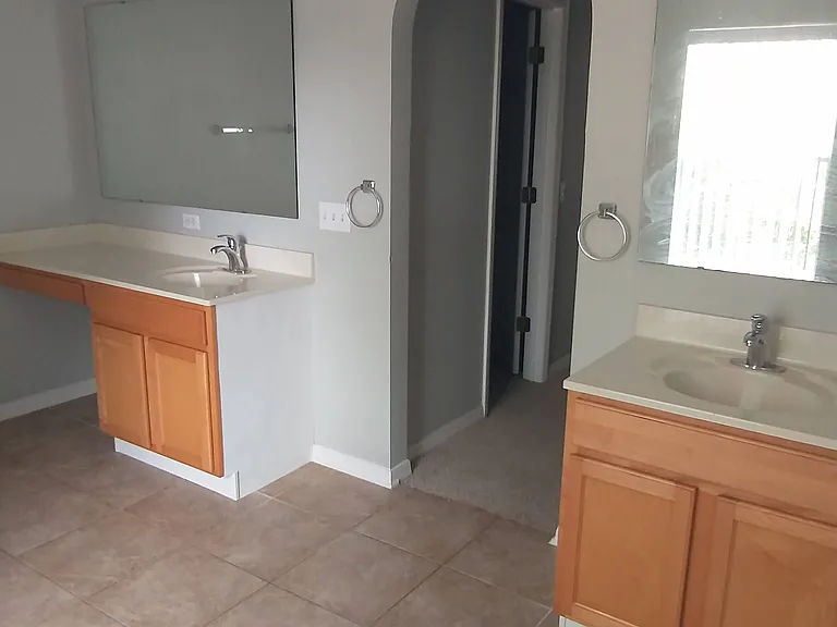 Master Suite Bedroom Second Fl Bathroom. His and hers sinks, Garden Tub, Separate shower, private toilet.