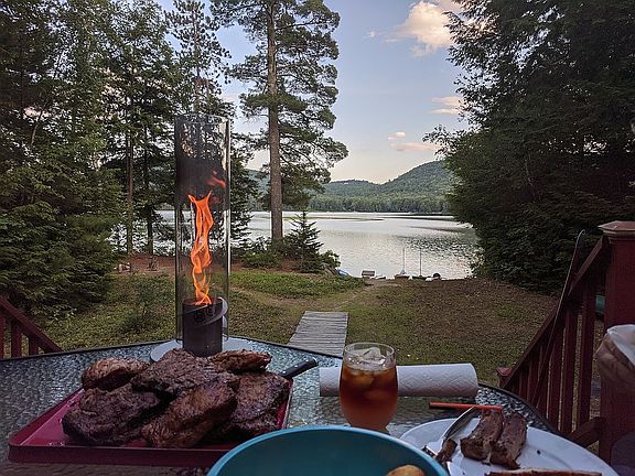 Back Deck at Suppertime