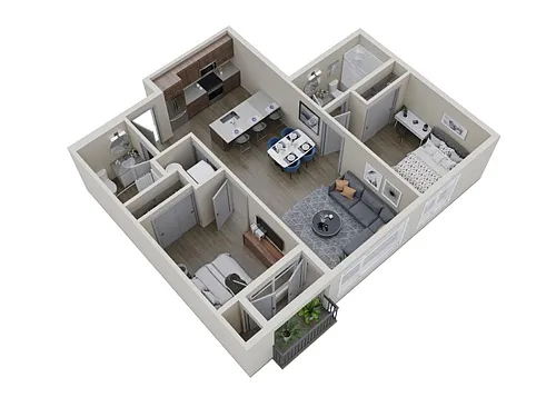 Floor plan 2X2 - C3