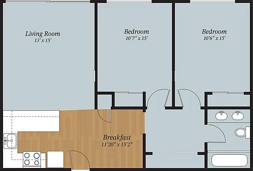 Floor plan 2 Bedroom