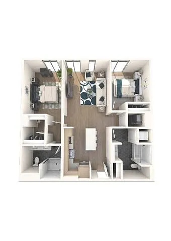 Floor plan 2 Bedroom Regular