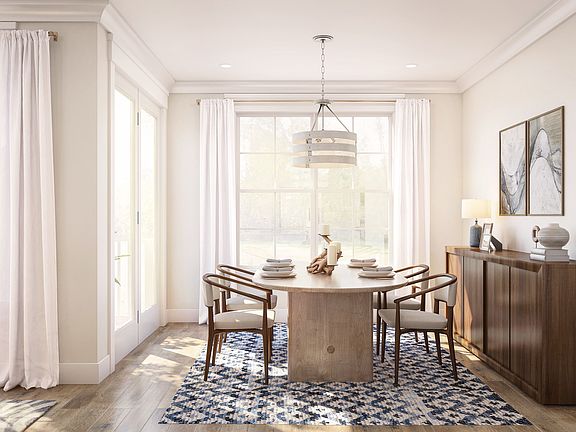 Dining area adjacent to kitchen