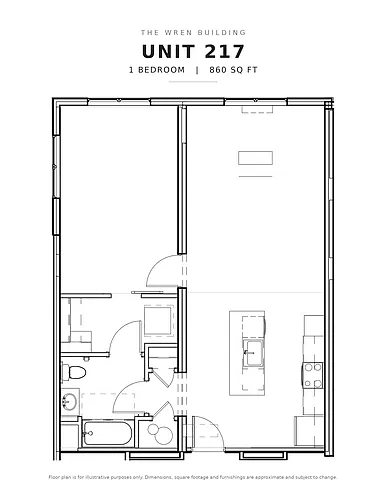 Floor plan Wren Lofts