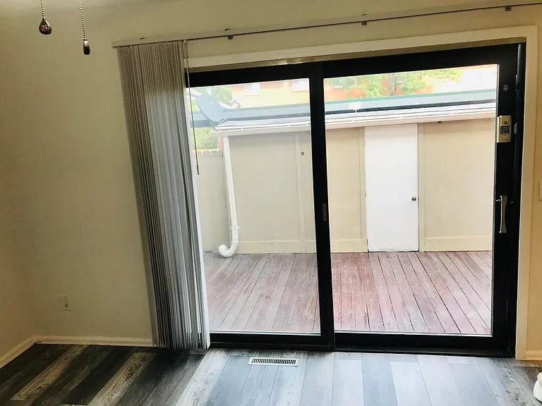 Back door to patio